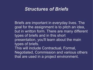 Structuring Your Brief for Maximum Impact