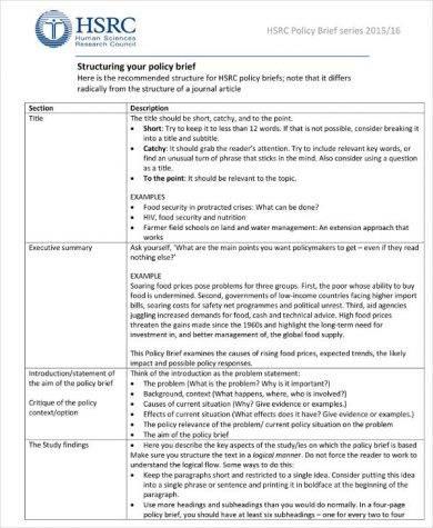 Structuring Your Brief for Maximum Impact