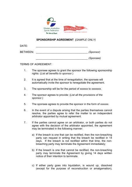 Crafting Fair and Transparent Sponsorship Agreements