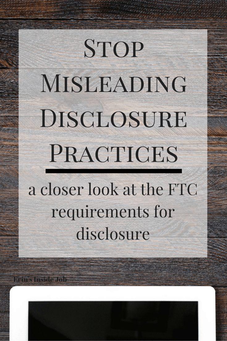 Establishing Clear Disclosure Practices to Maintain Compliance