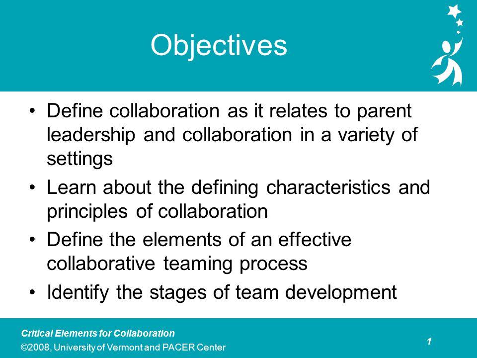 Crafting Clear and Specific Objectives for Collaboration