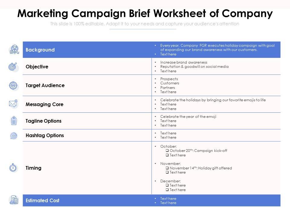 Crafting Compelling campaign Briefs to Capture Attention