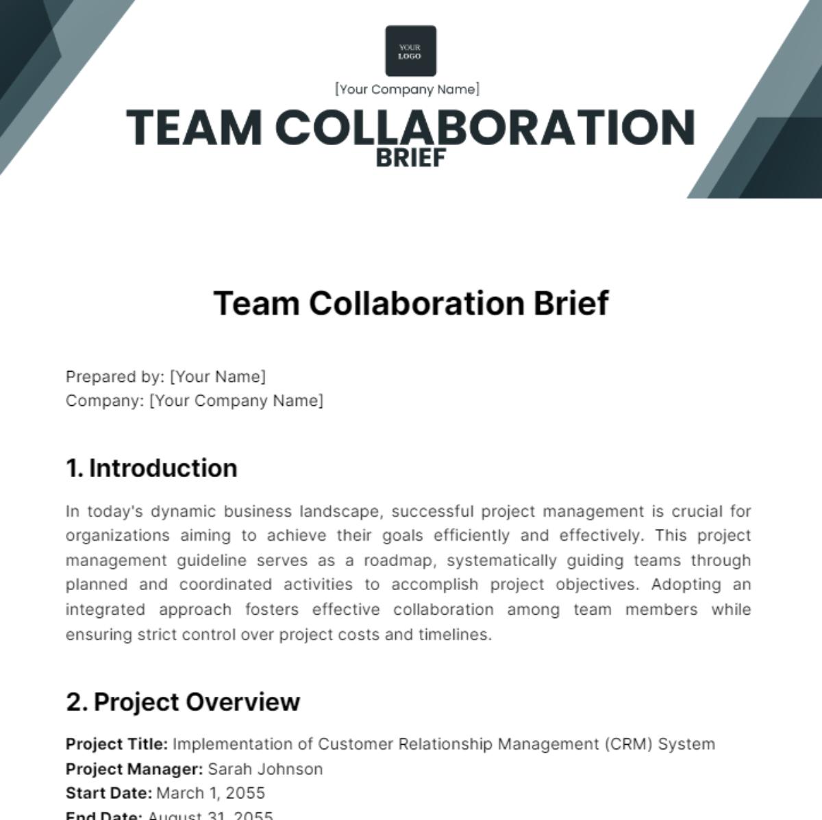 Understanding the Anatomy of an Engaging collaboration Brief